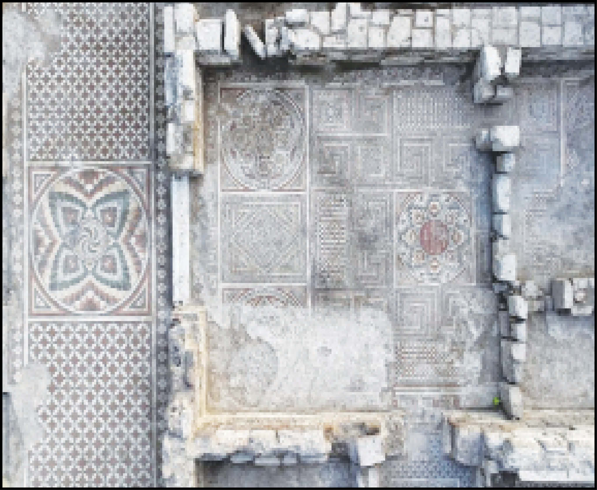 کشف ویلای قرن چهارمی با ۳۳ اتاق و کف موزاییکی